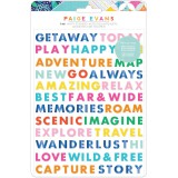 Go The Scenic Route - Puffy Word Sticker
